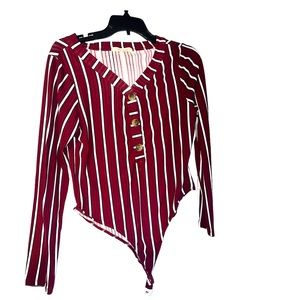 Wishful Park NWT Large striped body suit